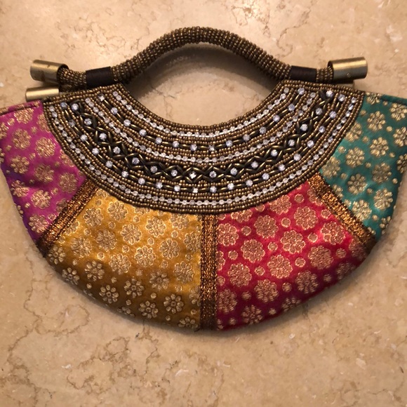 Handbags - Festive multi color party bag
